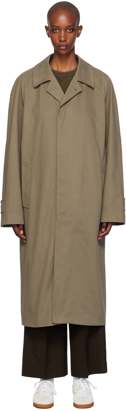 Filippa K Taupe Cotton Gabardine Car Coat