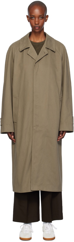 Photo: Filippa K Taupe Cotton Gabardine Car Coat