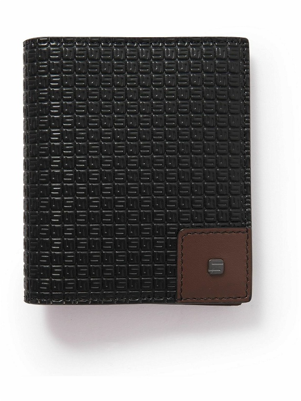 Photo: Serapian - Leather-Trimmed Logo-Embossed Coated-Canvas Cardholder
