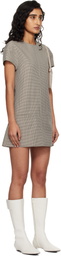 Courrèges Gray Heritage Houndstooth Minidress