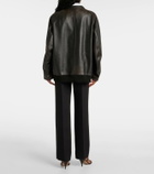 The Row Kengia leather jacket