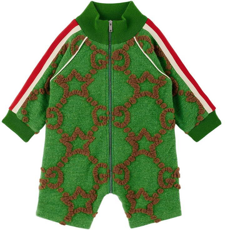 Photo: Gucci Baby Green GG Jumpsuit