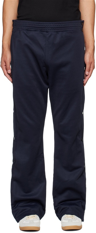 Photo: JW Anderson Navy Boot Cut Lounge Pants