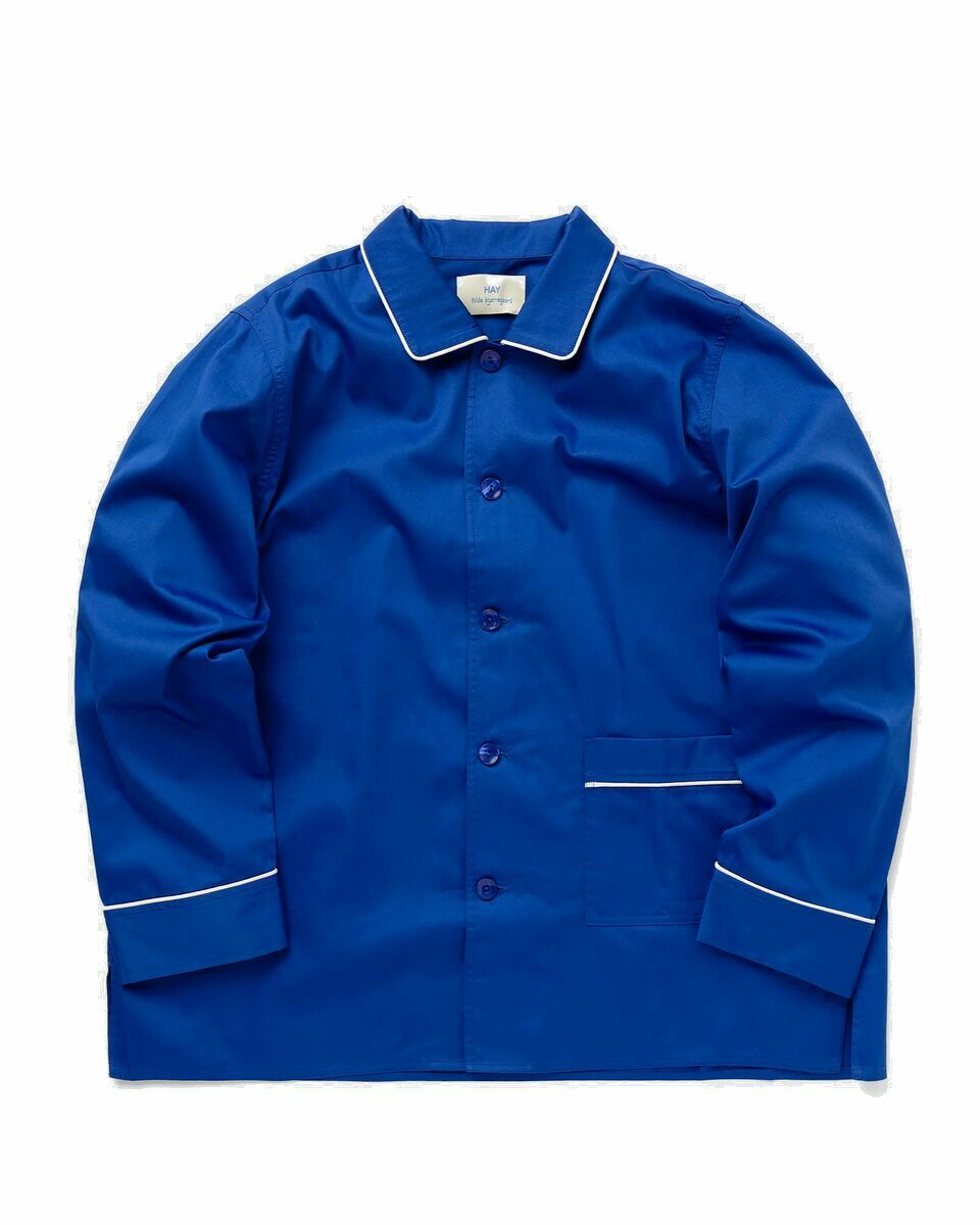 Photo: Hay Outline Pyjama L/S Shirt Blue - Mens - Sleep  & Loungewear