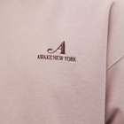Awake NY Men's Logo Hoody in Pale Mauve