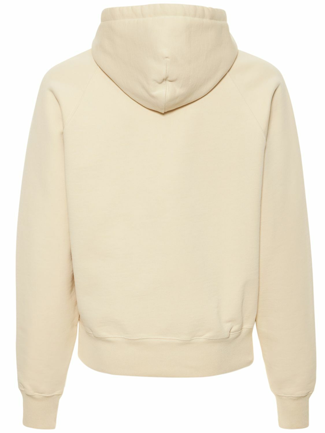 AMI PARIS Logo Boxy Cotton Jersey Hoodie AMI