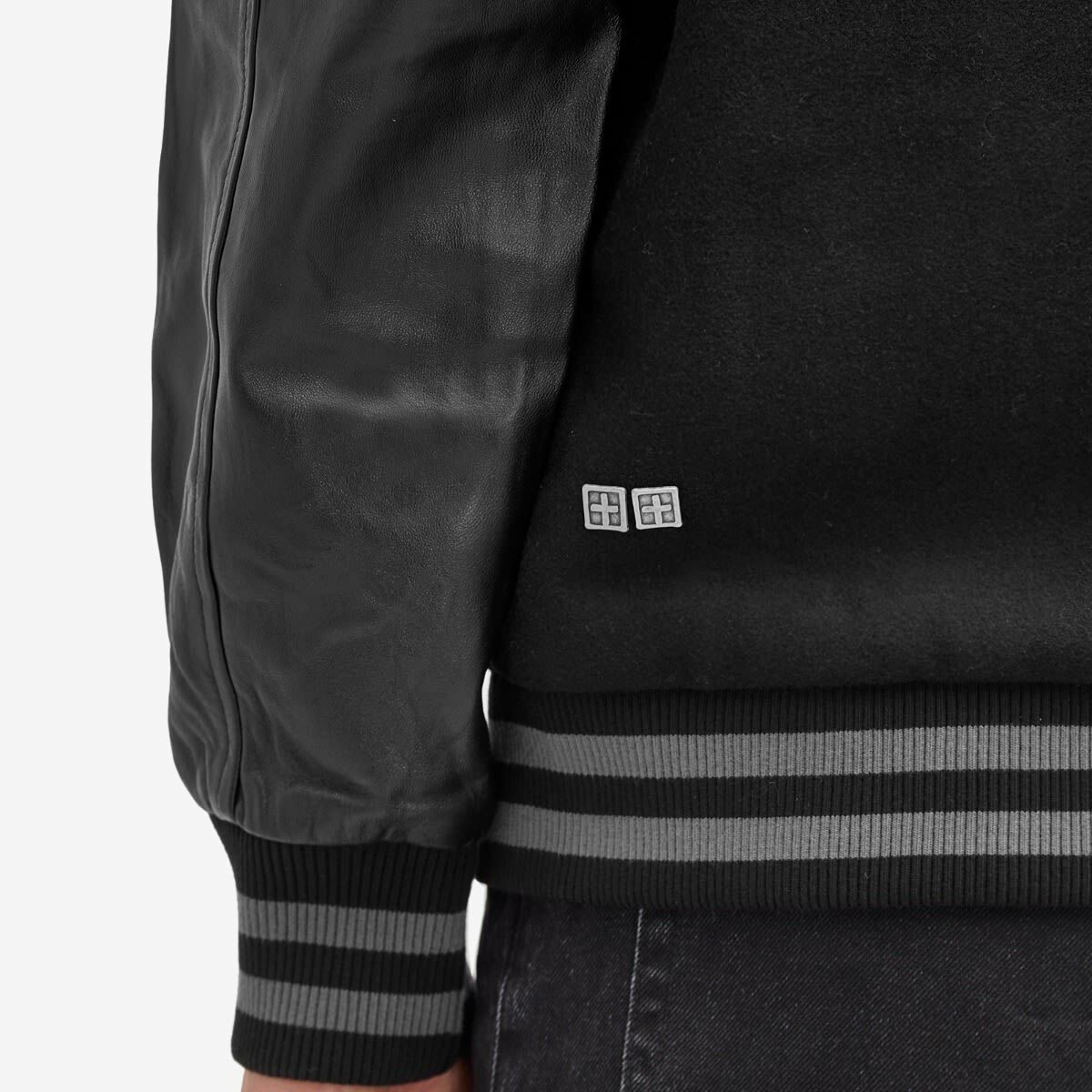 Ksubi Men's 1999 King Letterman Varsity Jacket in Black