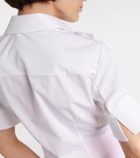 Erdem Floral-appliqué cotton shirt