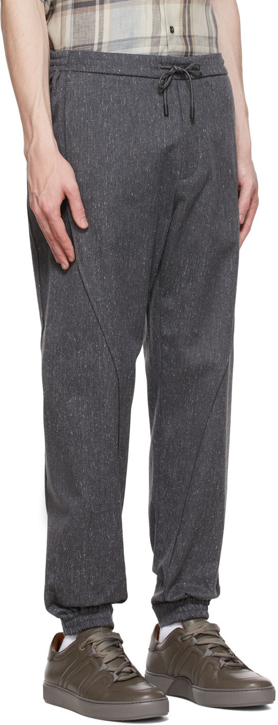 Z Zegna Grey Cotton Trousers