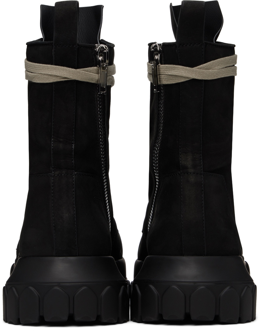 【Rick Owens】ブラック Porterville Army Tractor ブーツ Rick Owens Black Porterville Army Tractor Boots Rick Owens