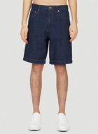 A.P.C. - Helio Denim Shorts in Blue