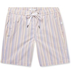 Onia - Charles Long-Length Striped Seersucker Swim Shorts - Multi