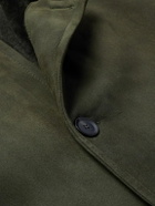 Brioni - Shearling Coat - Green
