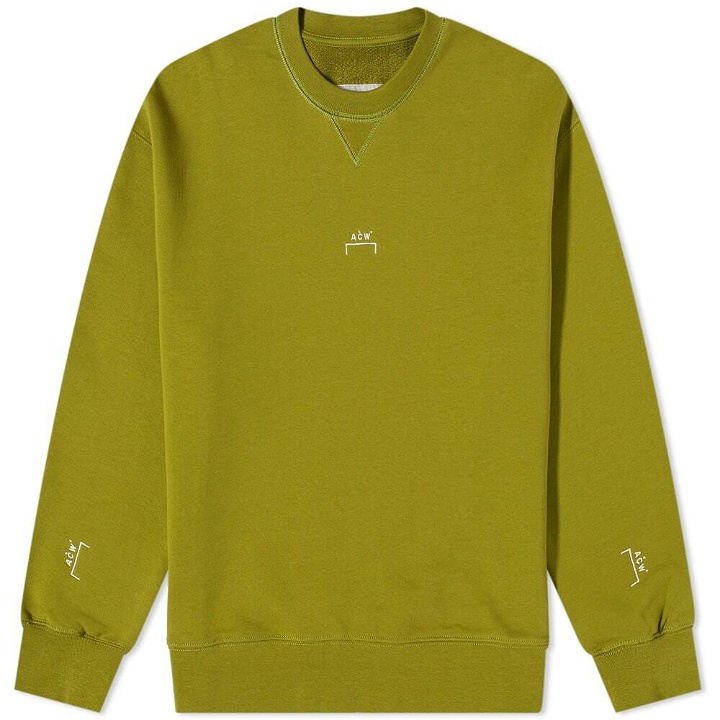 Photo: A-COLD-WALL* Men's Essential Crew Sweat in Moss Green
