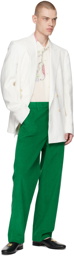 Bode Green Standard Trousers