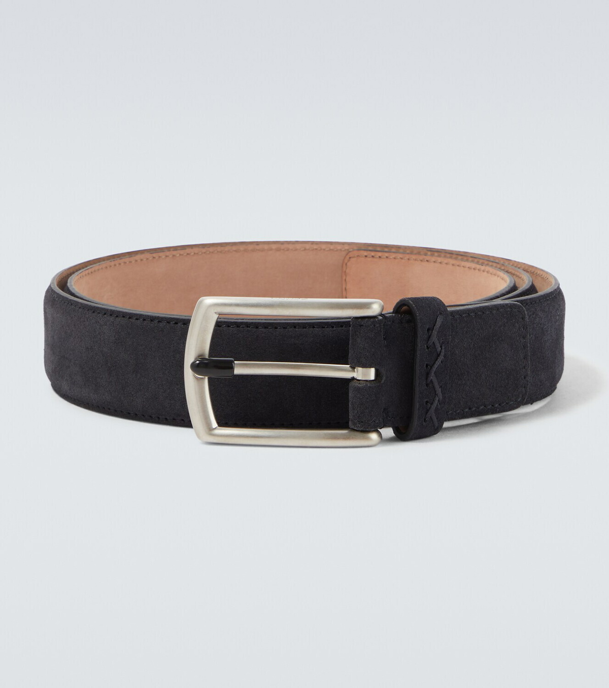 Zegna Triple Stitch leather belt