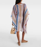 Missoni Metallic knit beach cover-up