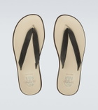 Brunello Cucinelli Suede thong sandals