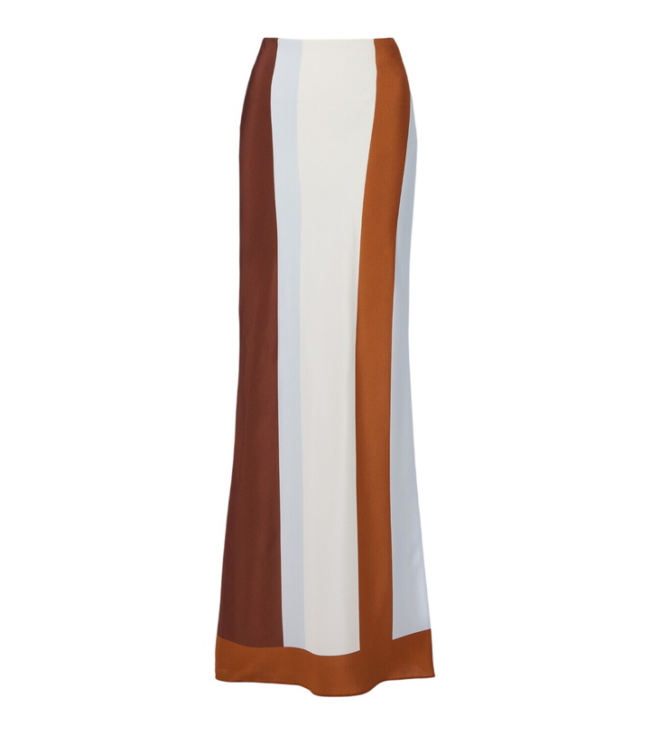 Photo: SIR Striped silk maxi skirt