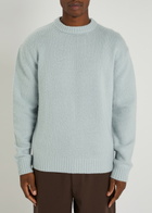 Axel Arigato Patch Beyond Wool-blend Sweatshirt Light Blue