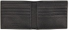 Giorgio Armani Black Leather Embossed Logo Bifold Wallet
