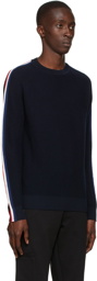 Moncler Navy Tricolor Sweater