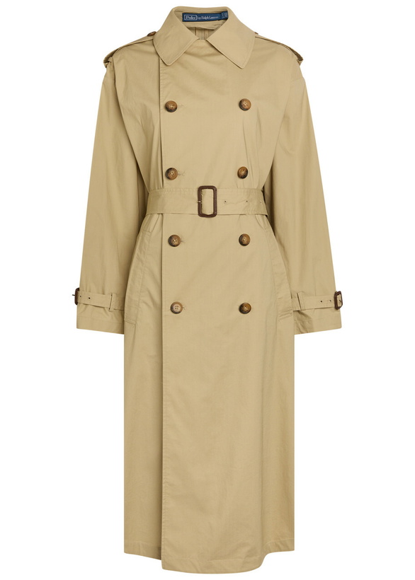 Photo: Polo Ralph Lauren Chelsea Belted Stretch-cotton Trench Coat Tan