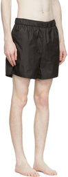 032c Black Polyester Swim Shorts