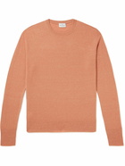 Kingsman - Cashmere and Linen-Blend Sweater - Orange