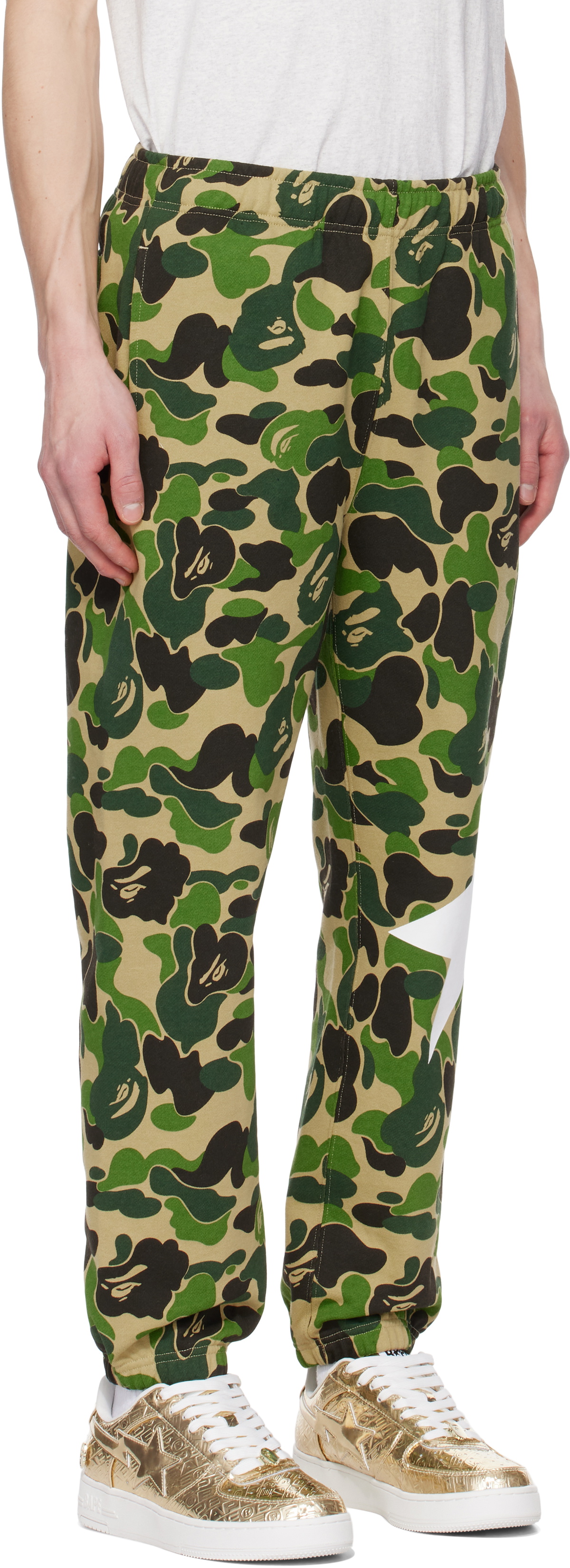 BAPE Green ABC Camo Sweatpants