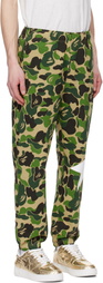 BAPE Green ABC Camo Sweatpants