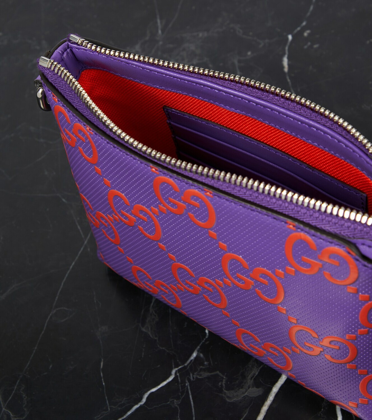 Gucci GGembossed leather shoulder bag Gucci