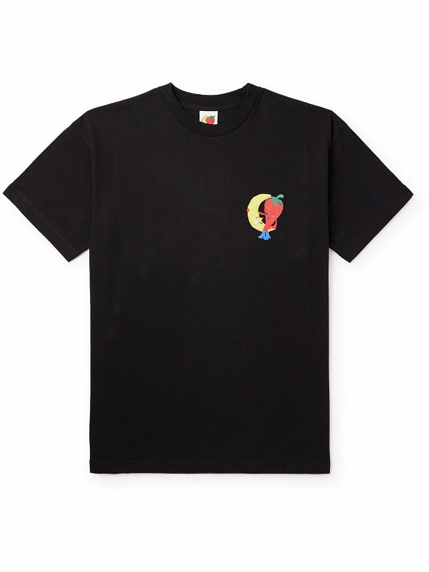 Photo: SKY HIGH FARM - Logo-Print Organic Cotton-Jersey T-Shirt - Black