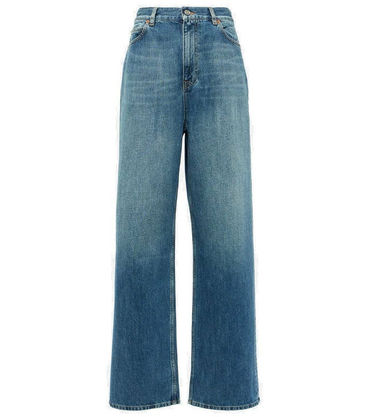 Photo: Valentino High-rise straight jeans
