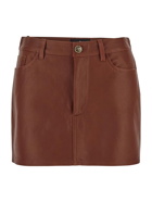 Etro Leather Mini Skirt