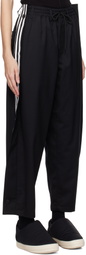 Y-3 Black Refined Wool Track Pants
