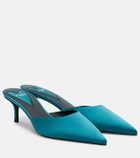 Alaïa Le Coeur satin mules