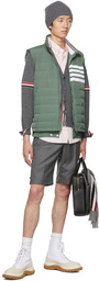 Thom Browne Green 4-Bar Ski Down Vest