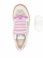 Gucci Neutral Screener Crystal-Embellished Sneakers
