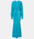 Christopher Esber Triquetra silk maxi dress