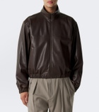 Saint Laurent Leather blouson jacket
