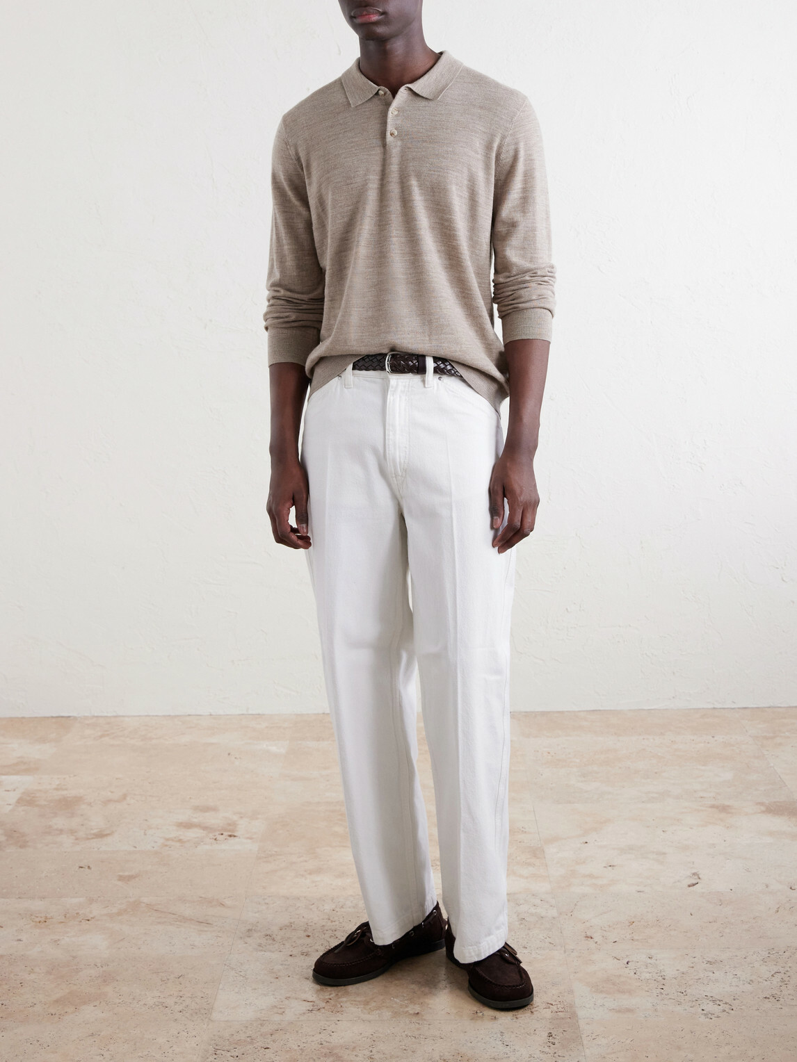 Onia - Merino Wool Polo Sweater - Neutrals