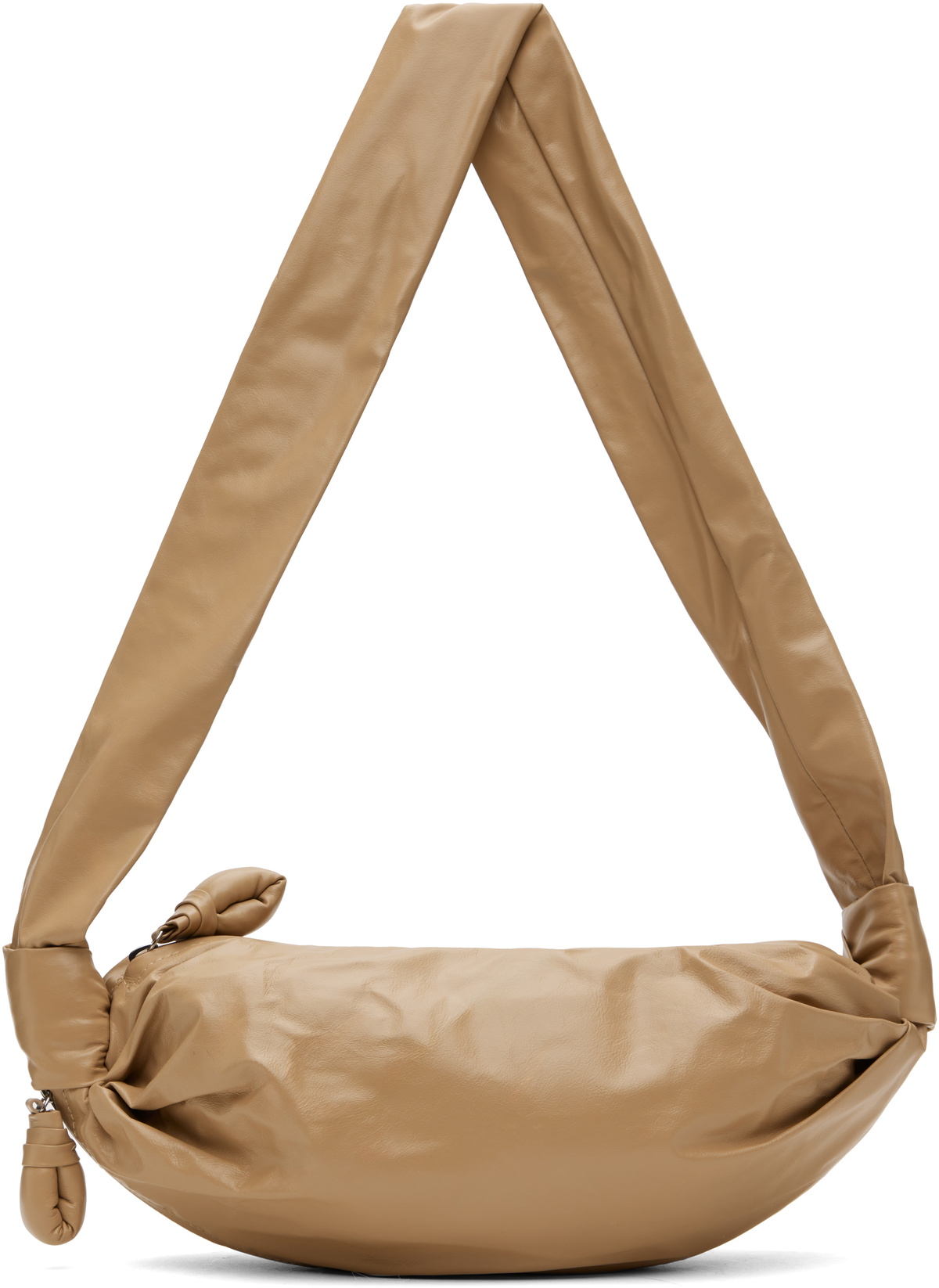 LEMAIRE Beige Small Soft Croissant Bag Lemaire