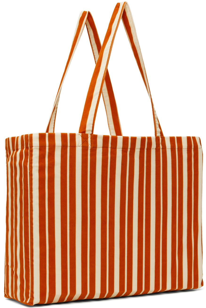 ショルダーバッグ・ポシェット APC Tame Impala Collection Shoulder Bag Orange Stripe COHEMM A.P.C. Orange & Off-White Tame Impala Edition Shopping Leash