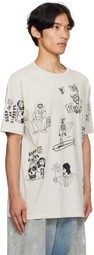 COÛT DE LA LIBERTÉ Taupe Freddie 'Smokin in the Boys Room' T-shirt
