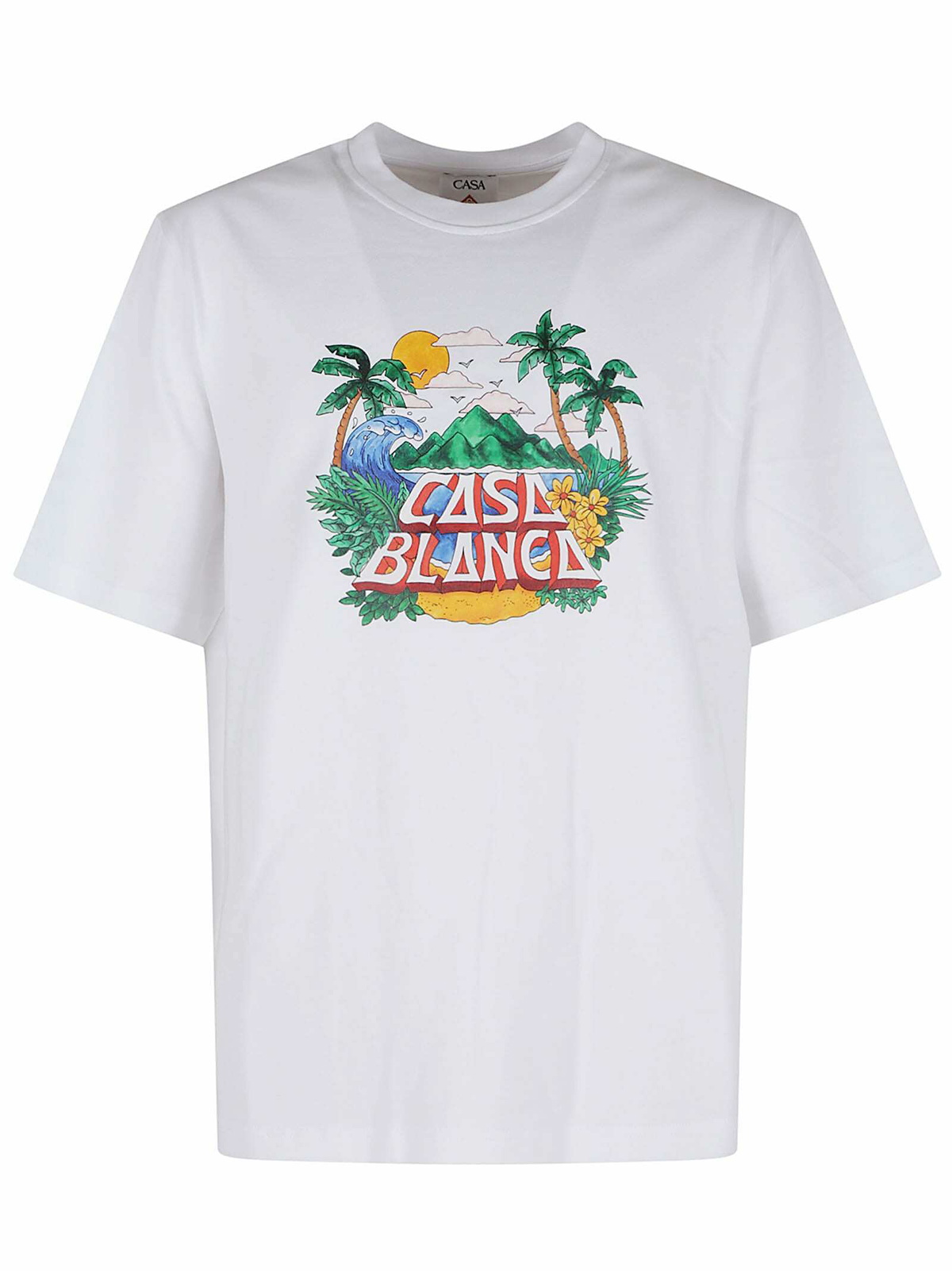 Casablanca Tシャツ Casablanca Casa Beach Wave Printed Oversized T-shirt Casablanca