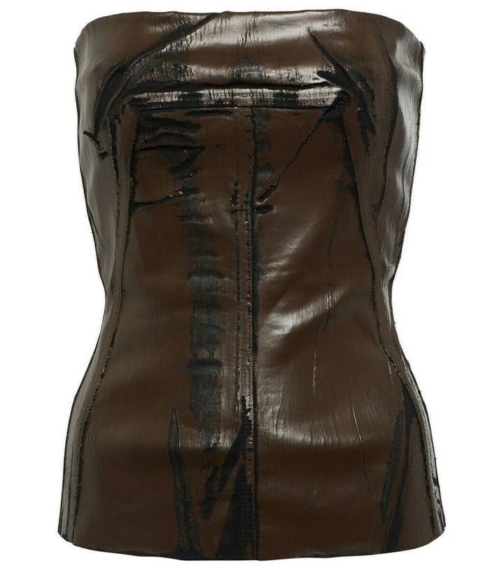Photo: Rick Owens Coated denim corset