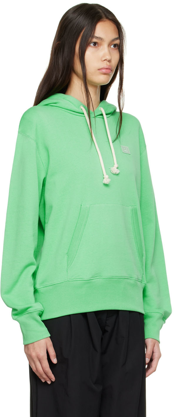 国内発送☆ACNE STUDIOS☆HOODIE/GREEN Acne Studios Green Organic Cotton Hoodie Acne Studios