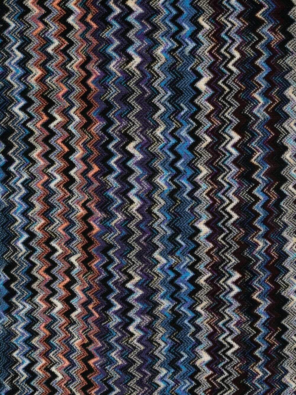 Missoni Blue Wool Scarf