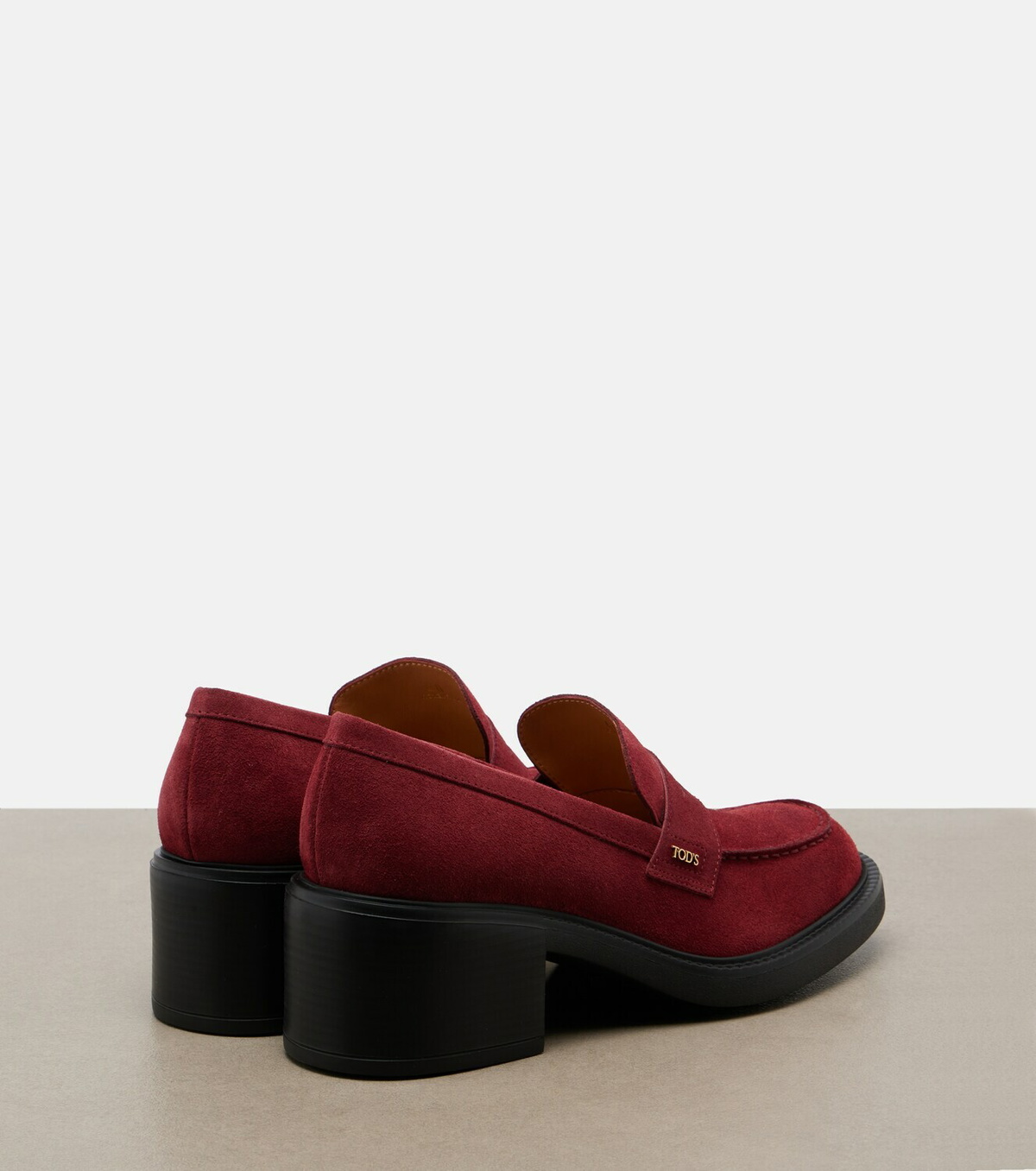 Tod's Suede loafer pumps
